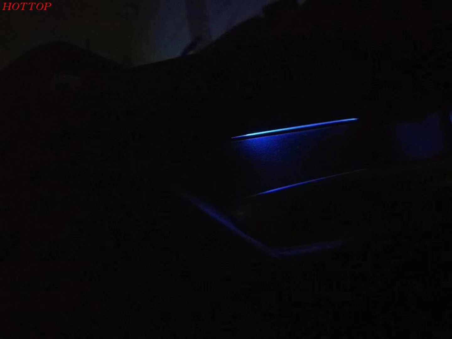 Inner door Blue Автомобильный Стайлинг, Автомобильный ремонтный светильник co-pilot, атмосферный светильник для интерьера, оптическое волокно, яркий для Toyota Camry XV70 - Название цвета: Inner door Blue