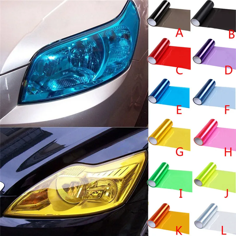 

CARPRIE New Auto Car Smoke Fog Light Headlight Taillight Tint Vinyl Film Sheet Sticker Oct23 Drop Ship