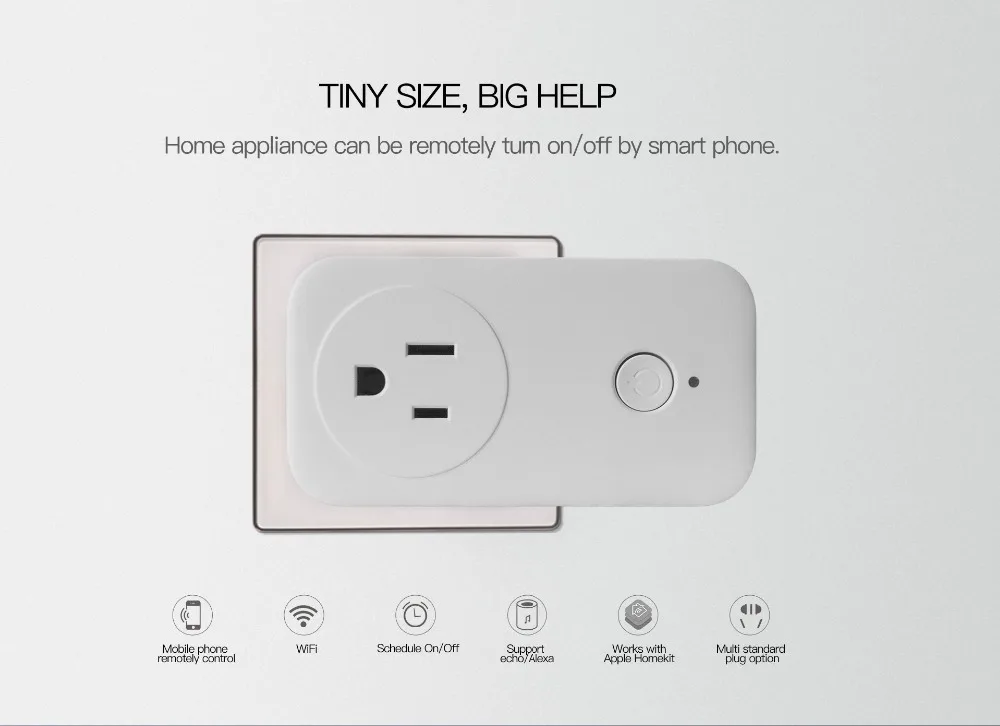 Vstarcam Smart Plug Outlet Wifi умная розетка работа остроумие Amazon Alexa эхо Google Home Apple HomeKit пульт дистанционного управления расписание ВКЛ/ВЫКЛ