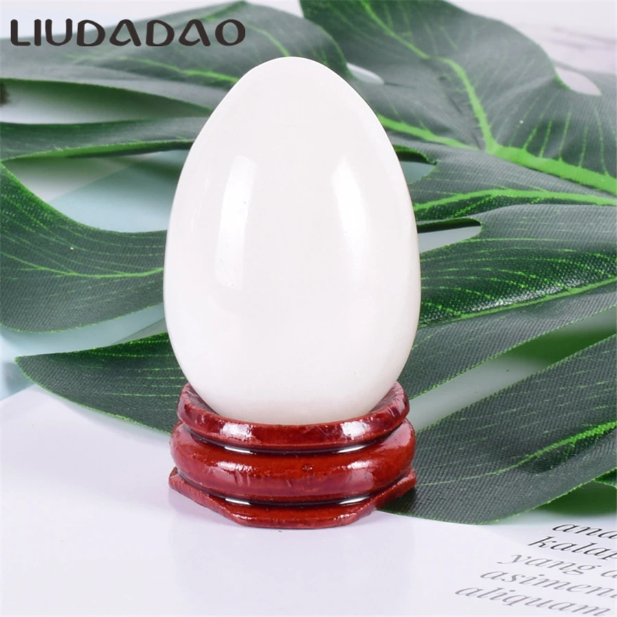 

Natural Jade Yoni Eggs For Women Body Relax Care Eggs Ball Undrilled Small Large Yoni Egg White Jade Health Beauty Massager Tool