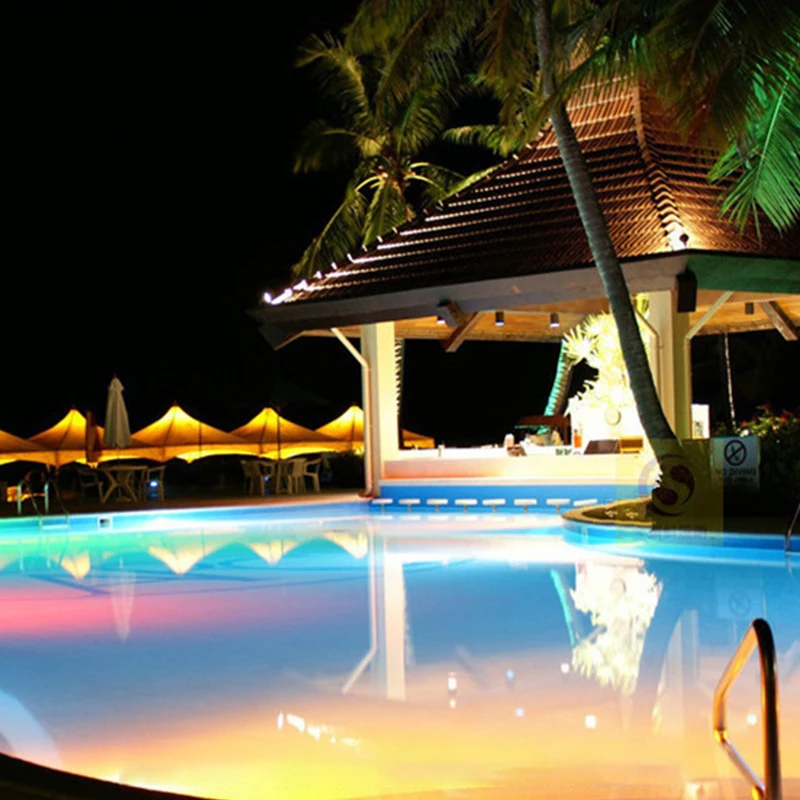 Luces subacuáticas 18 W 24 W LED RGB PAR56 Piscina LED luz 12 V color Multicolor fuente Piscina blanco cálido blanco frío Luces subacuáticas 18 W 24 W LED RGB PAR56 Piscina LED luz 12 V color Multicolor fuente Piscina blanco cálido blanco frío