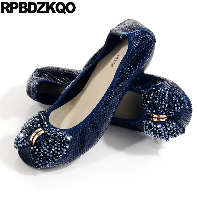 navy blue flats