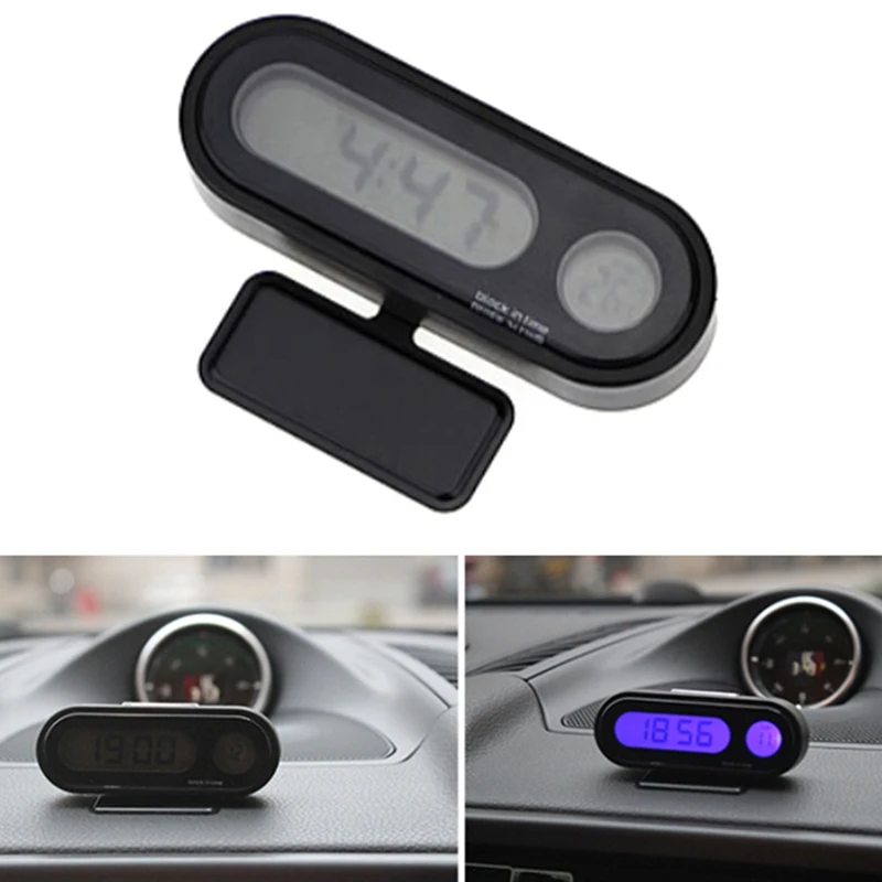 

Auto Digital Clock Automobile Watch Automotive Car Thermometer Hygrometer Decoration Ornament Mini Clock In Car-Styling
