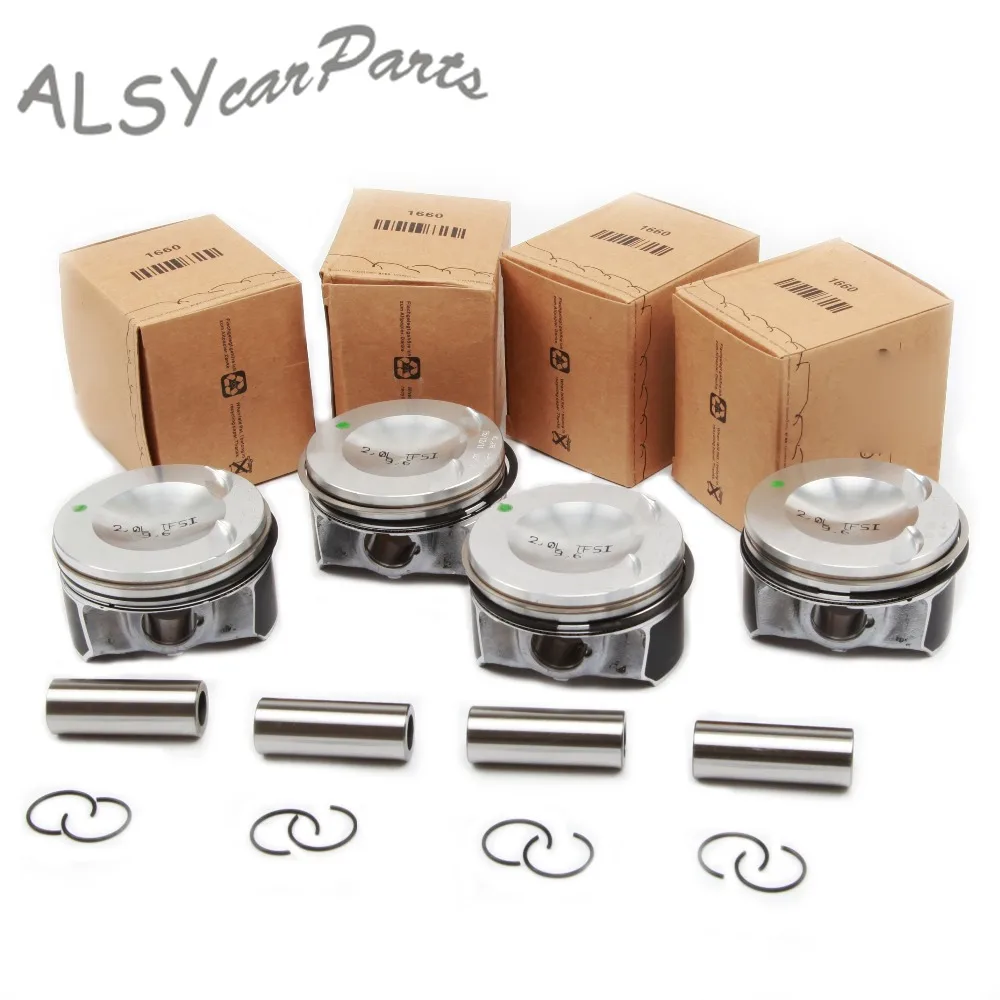 KEOGHS OEM 06H 107 065 AM ATG Piston & Big Wave Modified Piston Ring Kit For Audi A4 Q5 VW