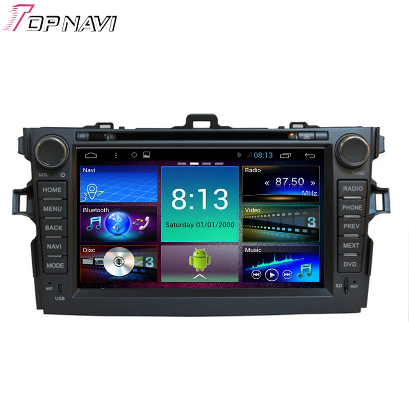 Topnavi 8 Quad Core Android 6 0 Car DVD font b Multimedia b font Player for