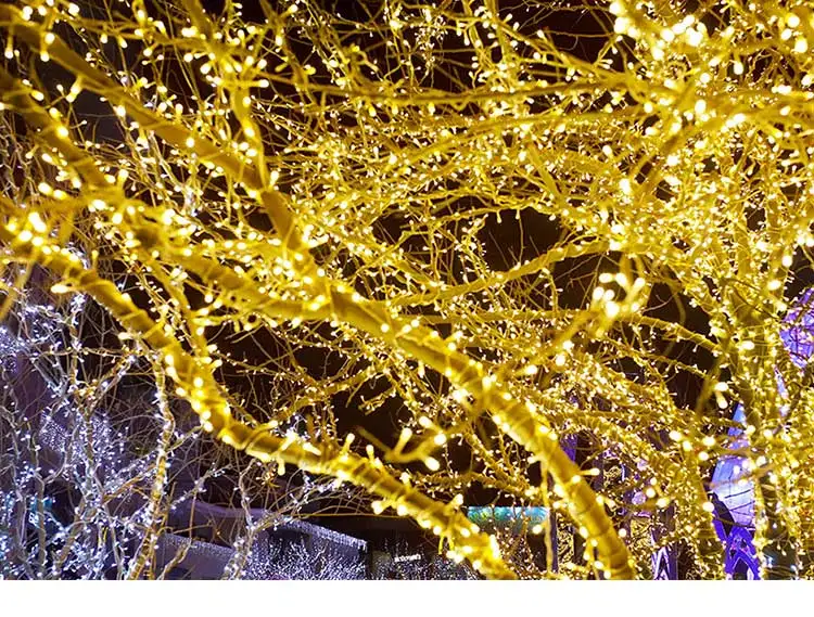 Горячая гирлянда праздничные светодиодные лампы наружные 10 м светодиодные гирлянды EU/US штекер украшения для вечерние праздничные Свадебные гирлянды