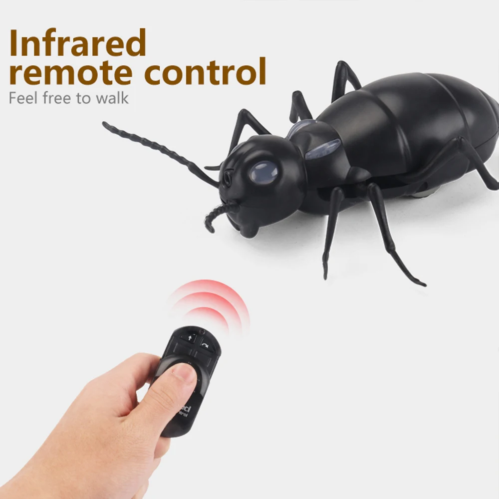 

Infrared Remote Control Simulation Ant Terrifying Toy RC Animal Christmas Present Gift for Kids