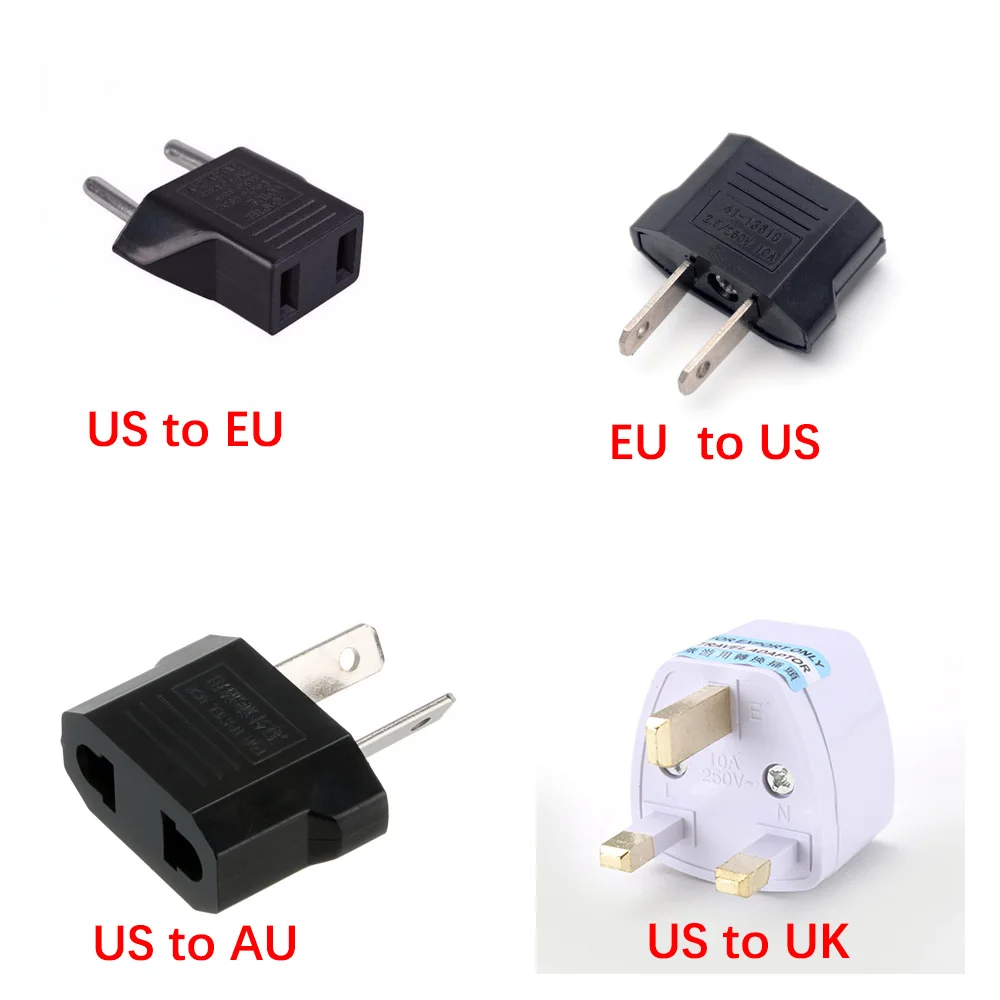 

Universal Travel Power Plug Adapter 2 Pin US American China To Europe EU Travel Power Adapter Plug Outlet Converter Socket