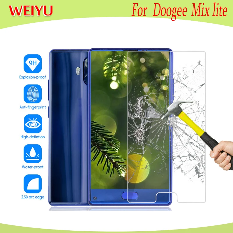 WEIYU Tempered Glass for Doogee Mix Lite Screen Protector Phone Replacement Easy To Install Film 5.2'' For | Мобильные
