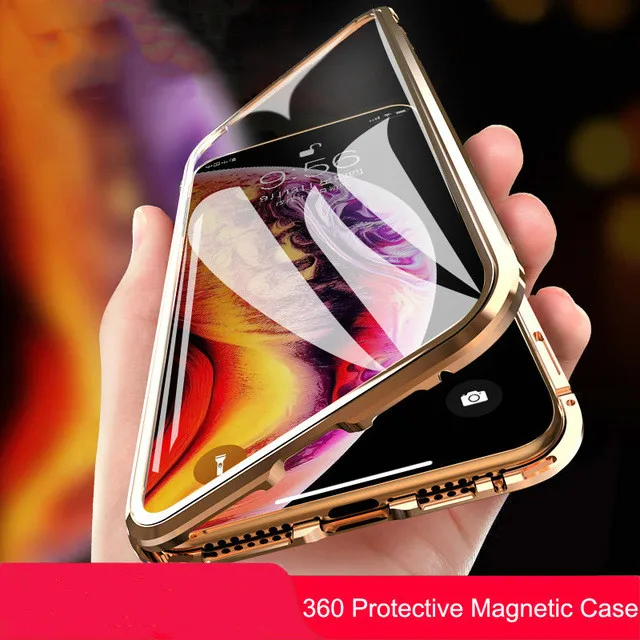 2019 горячий Магнитный чехол для телефона iPhone XR XS MAX X 8 7 6 S Plus одна сторона из