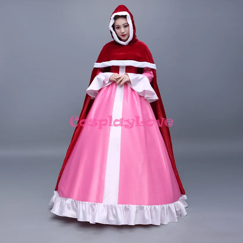 CosplayLove Movie Beauty and The Beast Custom-made Pink Belle Cosplay Dress Princess Cosplay Costume For Kid Adult Women (11)