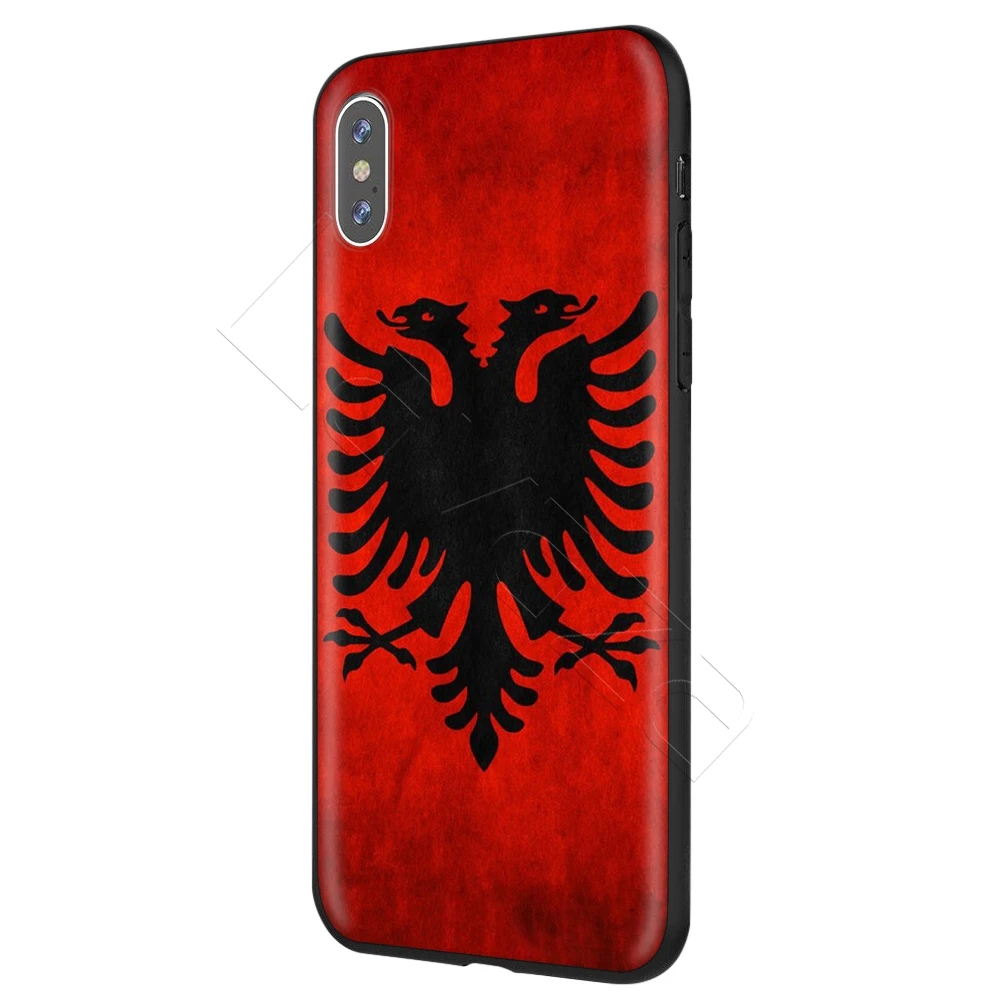 Чехол Lavaza в ретро-стиле «Аль-Флаг Албании» с изображением Орла для iPhone 11 Pro XS Max XR X 8 7 6 6S Plus 5 5S se - Цвет: 1