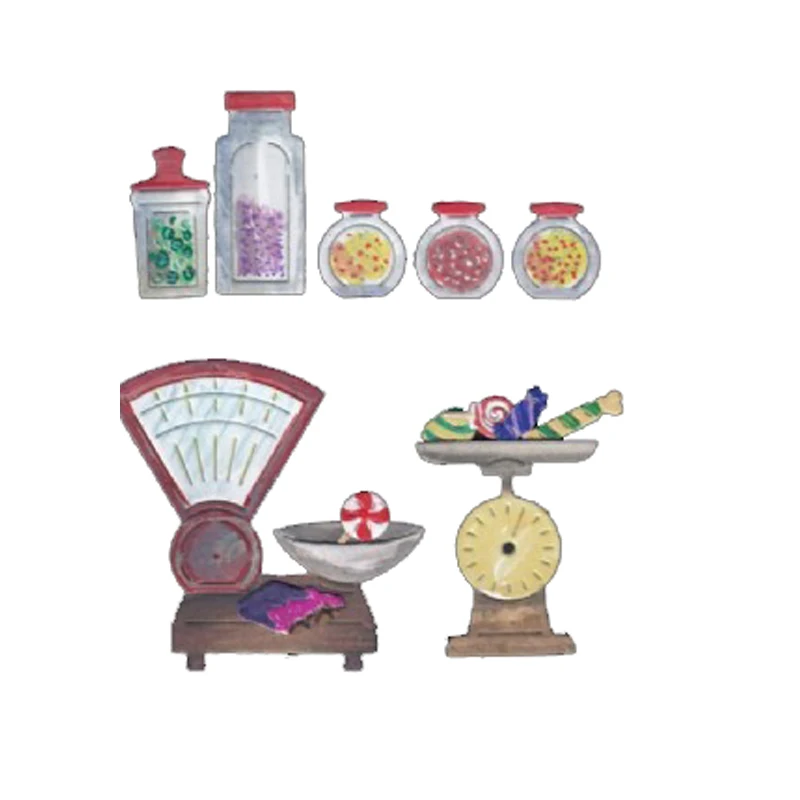 

Bottles with Balance Shape Metal Cutting Dies Stencil Scrapbook Album Embossing For Gift Card Making Handcraft 2019 New