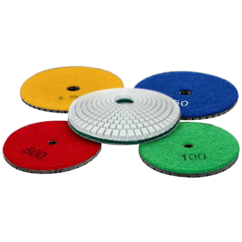7 Pieces 4 Inch Diamond Wet Grinding Disc Flexible Polishing Pad +1 Piece M10 Back-Up Pad Nozzle For Marble Stone Ceramic Tile 7 Pieces 4 Inch Diamond Wet Grinding Disc Flexible Polishing Pad +1 Piece M10 Back-Up Pad Nozzle For Marble Stone Ceramic Tile