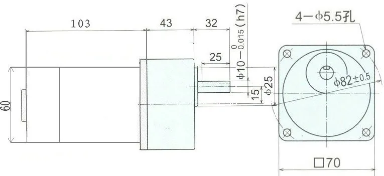 12 V/24 V 36W DC Шестерни двигатель Реверсивный постоянного тока мотор-редуктор соотношение 3-180: 1