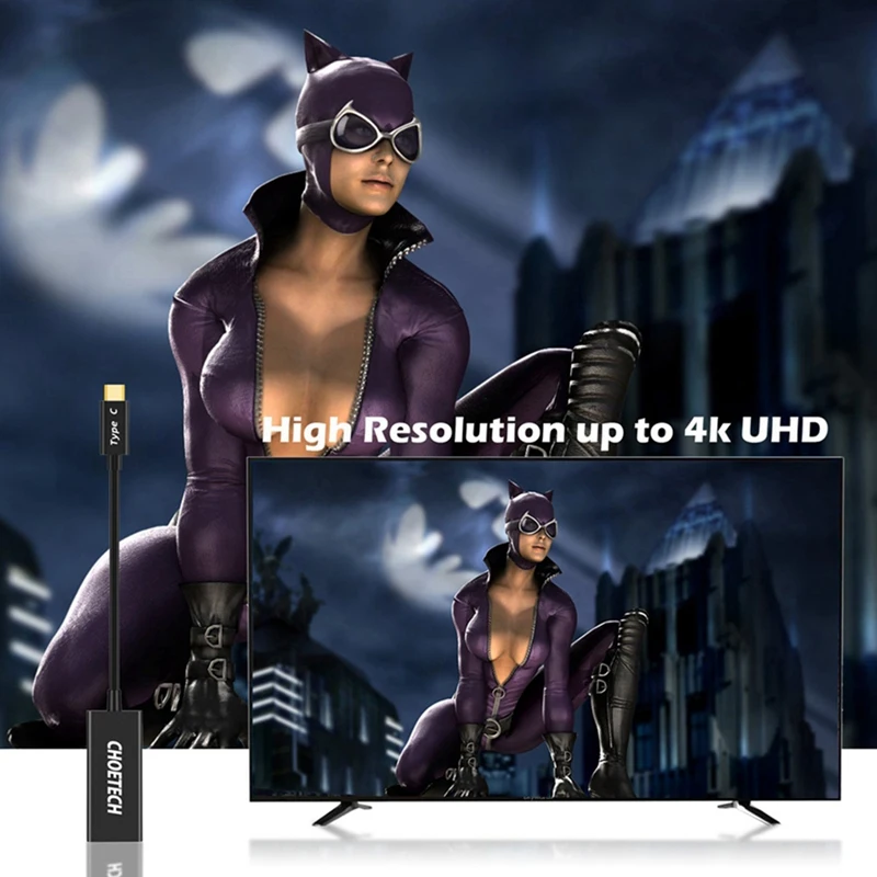 Choetech Usb C hdmi-кабель, адаптер 4K 60Hz Usb 3,1 type C(Thunderbolt 3 совместимый) совместимый с Galaxy S8, Macbook /201