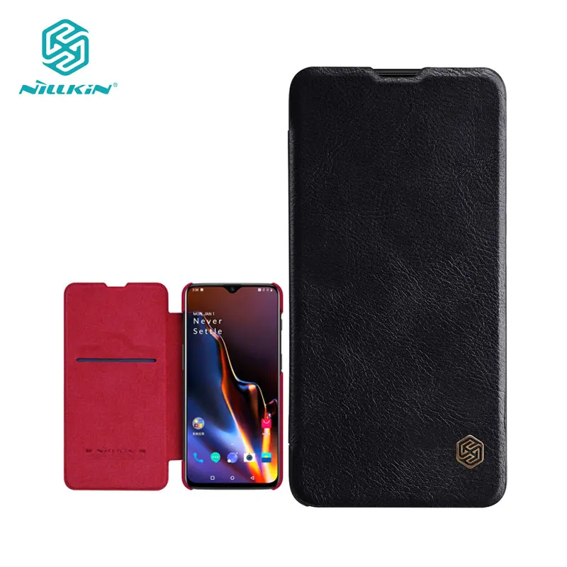 

Case for OnePlus 6T One Plus 6T 1+6T 6.41'' Nillkin Qin Series Flip Cover Wallet PU Leather PC Back Cover OnePlus 6T Case