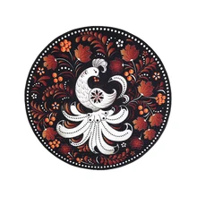 Современный китайский Павлин Национальный стиль цветочный принт круглый коврик нескользящий коврик для гостиной чайный стол компьютерный стул ковер