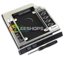 Laptop 2nd HDD SSD Caddy Second 2.5 Inch Hard Disk Drive Optical Bay for Sony Vaio VGN CR220E NR498E NS20E NS240E NW350F Case