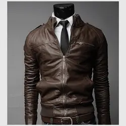 Для мужчин s Кожаные куртки Для мужчин куртка Высокое качество классический мотоцикл велосипед ковбойские куртки мужской плюс толстый