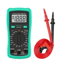 ELECALL 3 1/2 Digital Multimeter EM33D AC/DC 600V 1999 Counts Backlight Data Hold NCV Voltage Detection Overload Protection