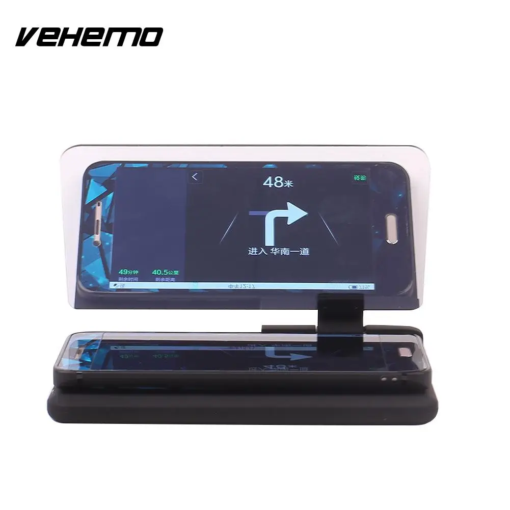 

Vehemo Head Up Display Car Auto HUD Phone GPS Navigation Image Reflector Holder Universal For BMW BENZ AUDI FORD NISSAN MAZDA VW