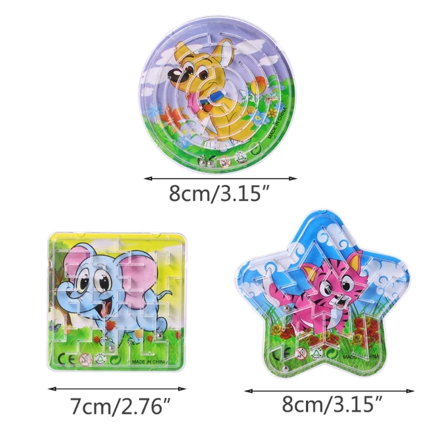 10Pcs Magic Bird Polygon Heart Octagon Puzzle Speed Labyrinth Track Maze Toys For Children Kids Gift 2