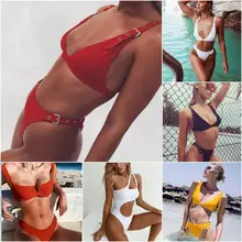 Swimsuit 2018 Bikini Sexy Terno de Natação das Mulheres Swimwear Mulheres Maiôs Biquini Bikini Brasileiro Set Biquinis