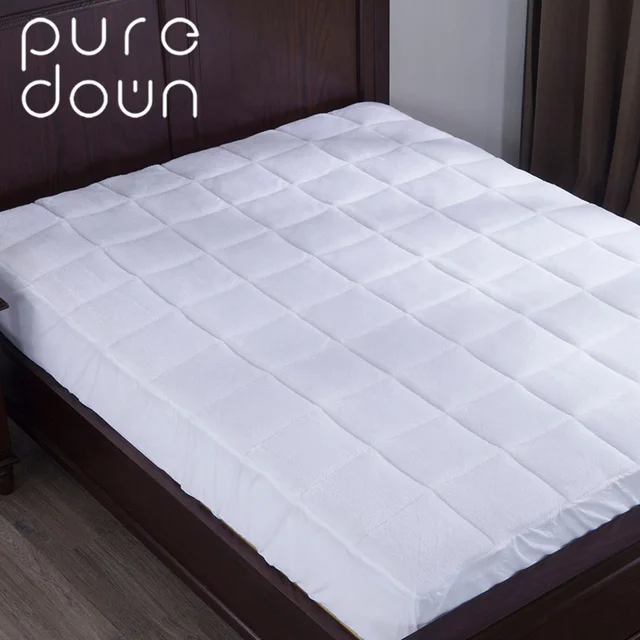 Puredown Luxury Combed Cotton Mattress Cover Polyester Nonwovens Puredown Luxury Combed Cotton Mattress Cover Polyester Nonwovens Protector Sheet Home Living Bedding Grid