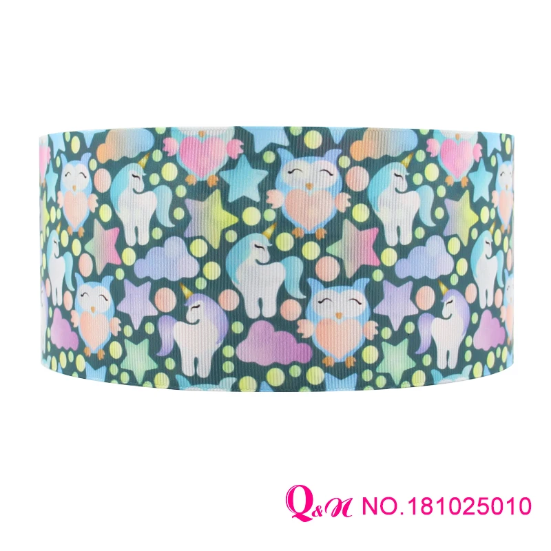 

10 yards lot 22mm 38mm 75mm 181025010 owl design printed grosgrain ribbon for hairbow