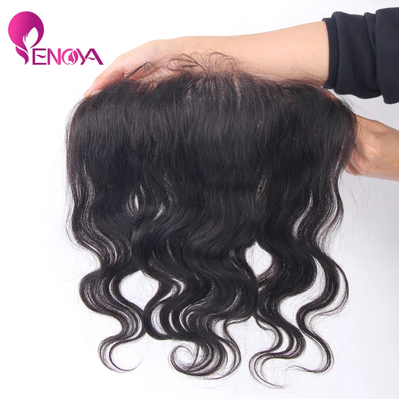 

(US Stock) Enoya Hair Malaysian Body Wave Virgin Lace Frontal Lace Closure 13*4