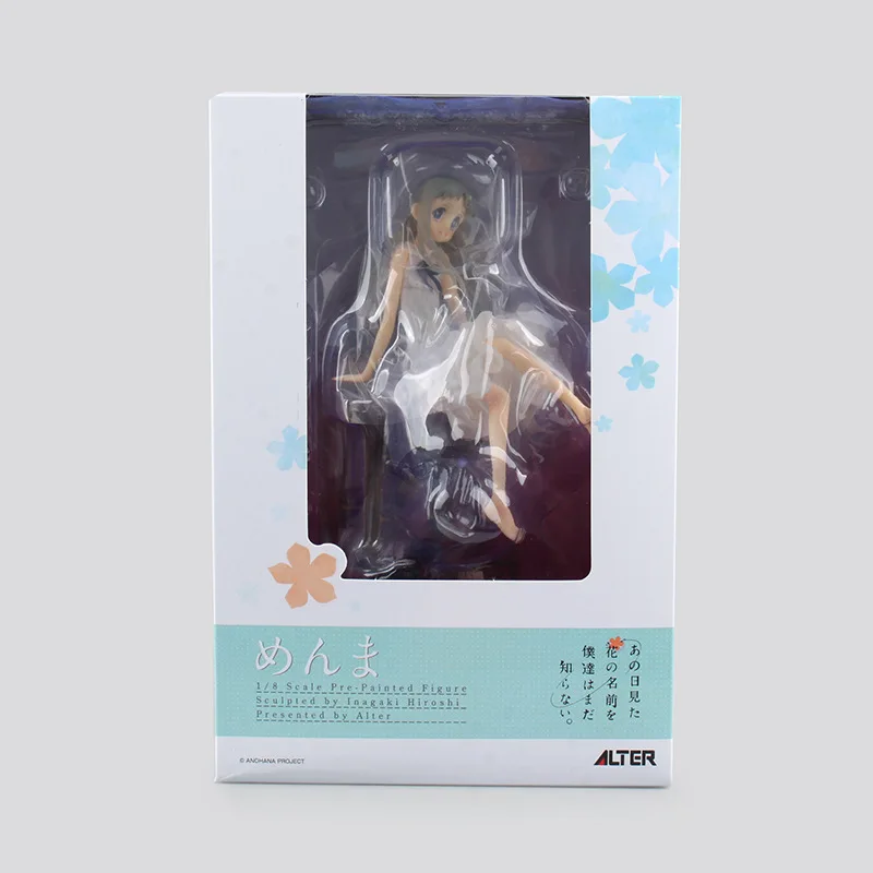 Японское Аниме Anohana Honma Meiko Menma ПВХ фигурка 20 см Коллекционная модель игрушки final сексуальная милая фигурка для девочек