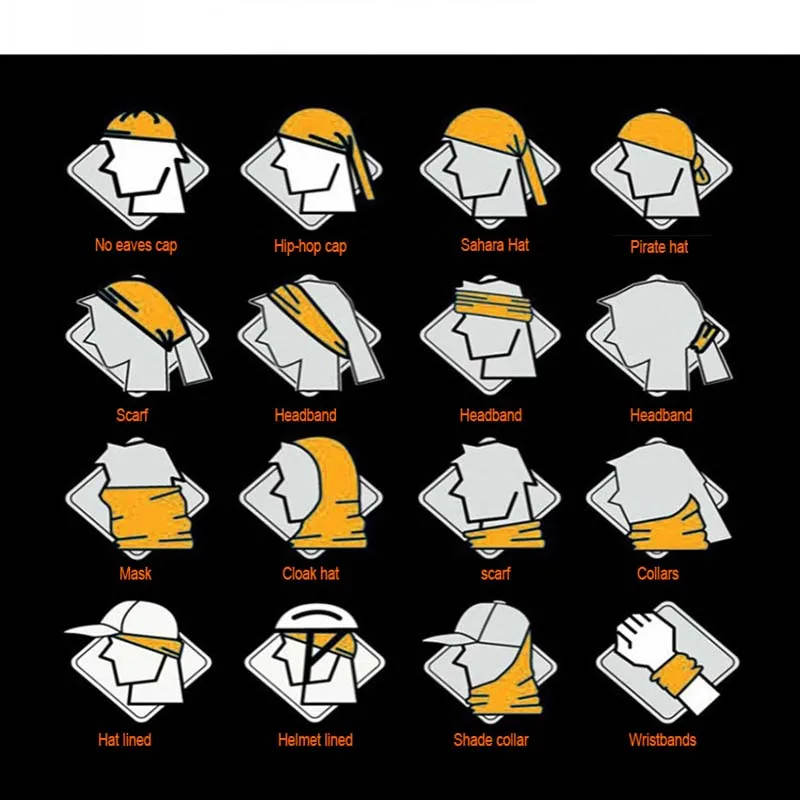 Для женщин и мужчин Спорт на открытом воздухе череп бандана повязка-баф маска для лица езда Кемпинг шарф велосипедиста трубка браслет повязка на голову Прохладный