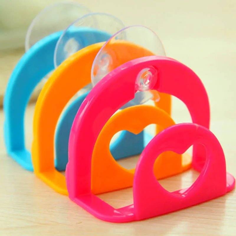 

3 Colors 1pc Towel Bathroom Shelf Soap Rack Hooks for Bathrobe Sucker with Hooks Dish Holder Kitchen Sink Sponge Storage