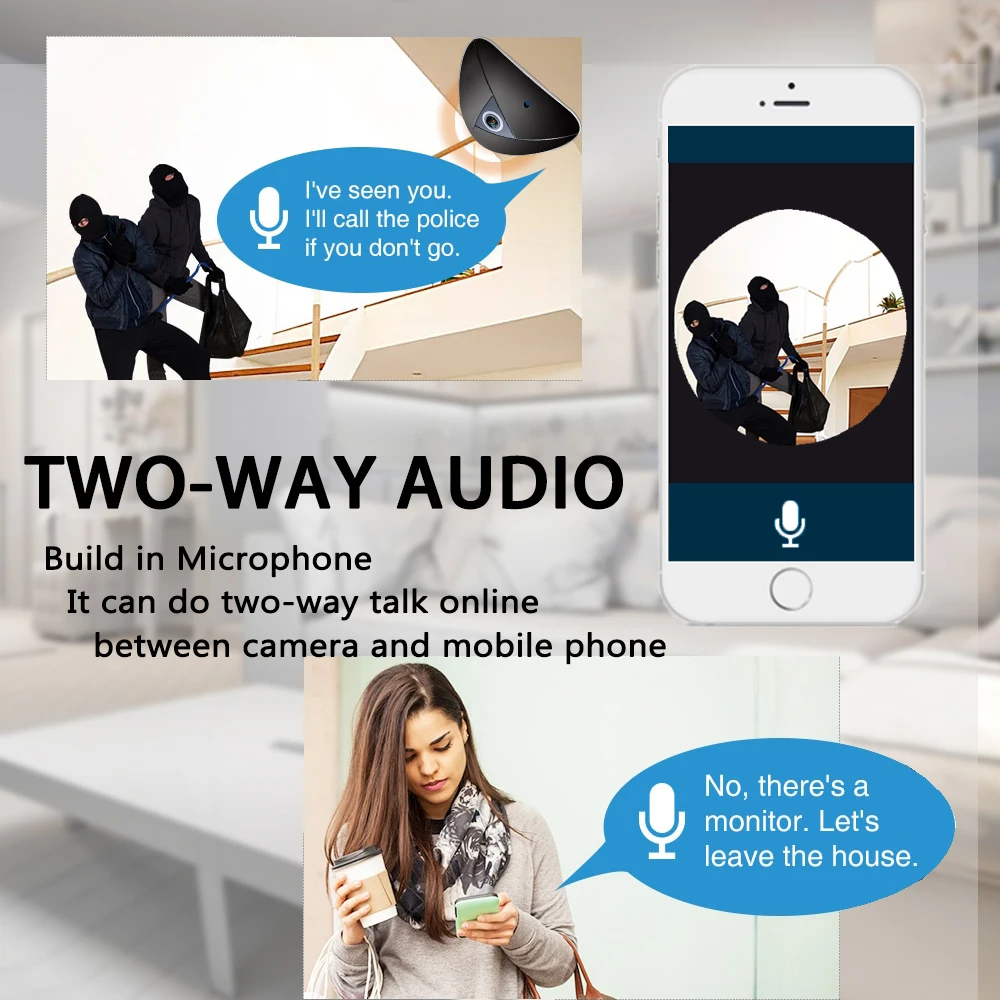  Ouertech 3MP Hd Wifi Della Macchina Fotografica Baby Monitor Intercom Semplice Connessione Senza Fi