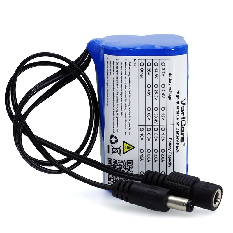 VariCore Protect 7 4 V 5200 mAh 8 18650 Li lon батарея велосипедные фары головная лампа специальный