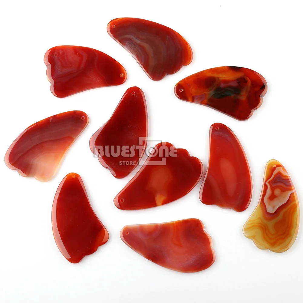Натуральный агат guasha Carnelian Gua Sha пластины доска тела и инструмент для массажа лица