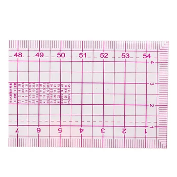 

Sewing tailor 54 cm shared double side metric straight ruler transparent pink