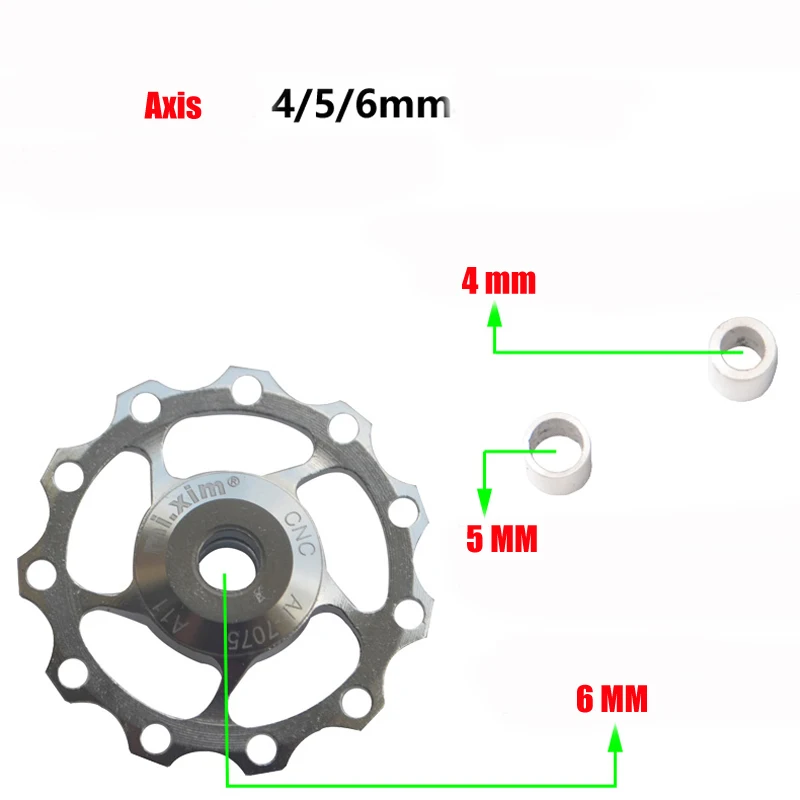 Details about   2X11T Aluminum Alloy Bike Jockey Wheel Rear Derailleur Pulleys Bicycle 