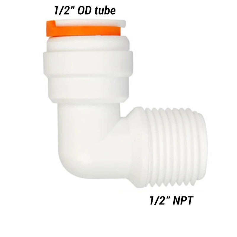 2 шт обратного осмоса RO быстрое соединение 1/2 дюймов OD шланг трубка 1/" 3/8" Женская пластиковая труба быстрые разъемы - Цвет: G