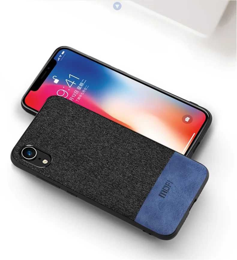 MOFi чехол для iPhone XS чехол для iPhone XR ткань Защитный силиконовый coque capas для iPhone XS Max чехол