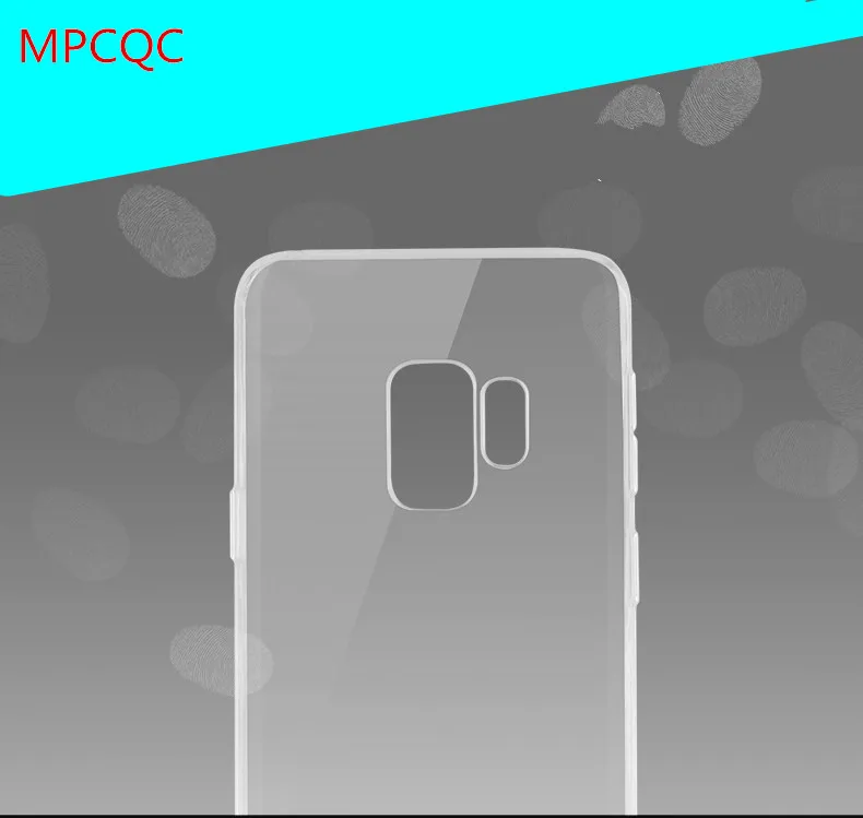 MPCQC для samsung Galaxy S9 Доступное и прочный мягкий матовый чехол телефона черный