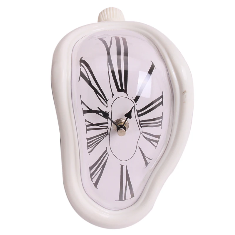 Creative Irregular Vintage Distorted Hanging Clock Right Wall Clocks