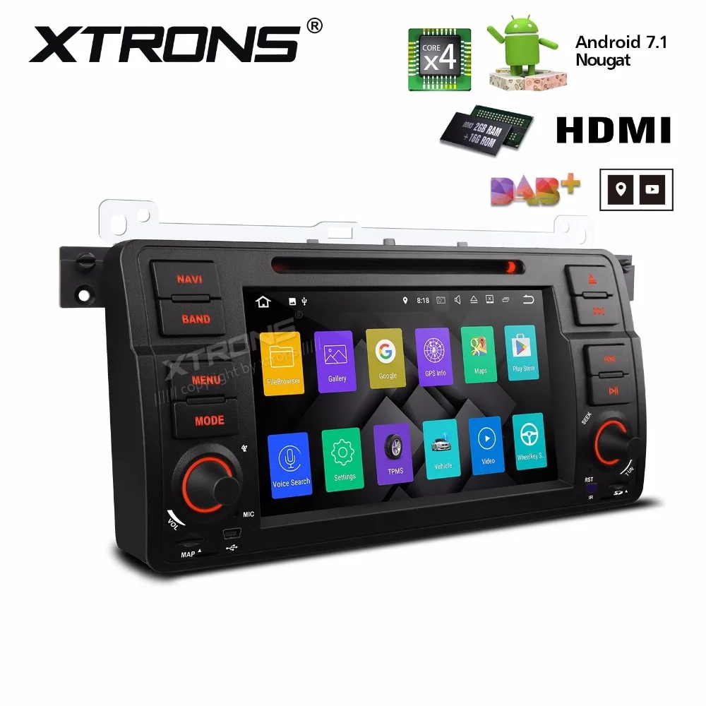 Sale 7" Android 7.1 Car DVD for BMW E46 4-Door Sedan 1998-2005 & BMW E46 2-Door Coupe 1999-2006 & BMW E46 M3 2000-2006 with 2GB RAM 1