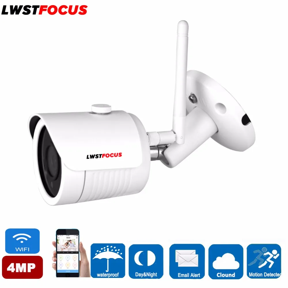 LWSTFOCUS Surveillance Outdoor Waterproof Camera IP Camera Wifi 4MP Onvif 2 4G IP Cam font b