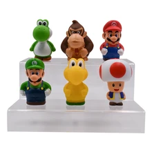 Buy 6pcs Super Mario Bros PVC Action Figure Toys Mario Luigi Mushroom Toad Model Doll Toys For Kids Gifts Free Shipping