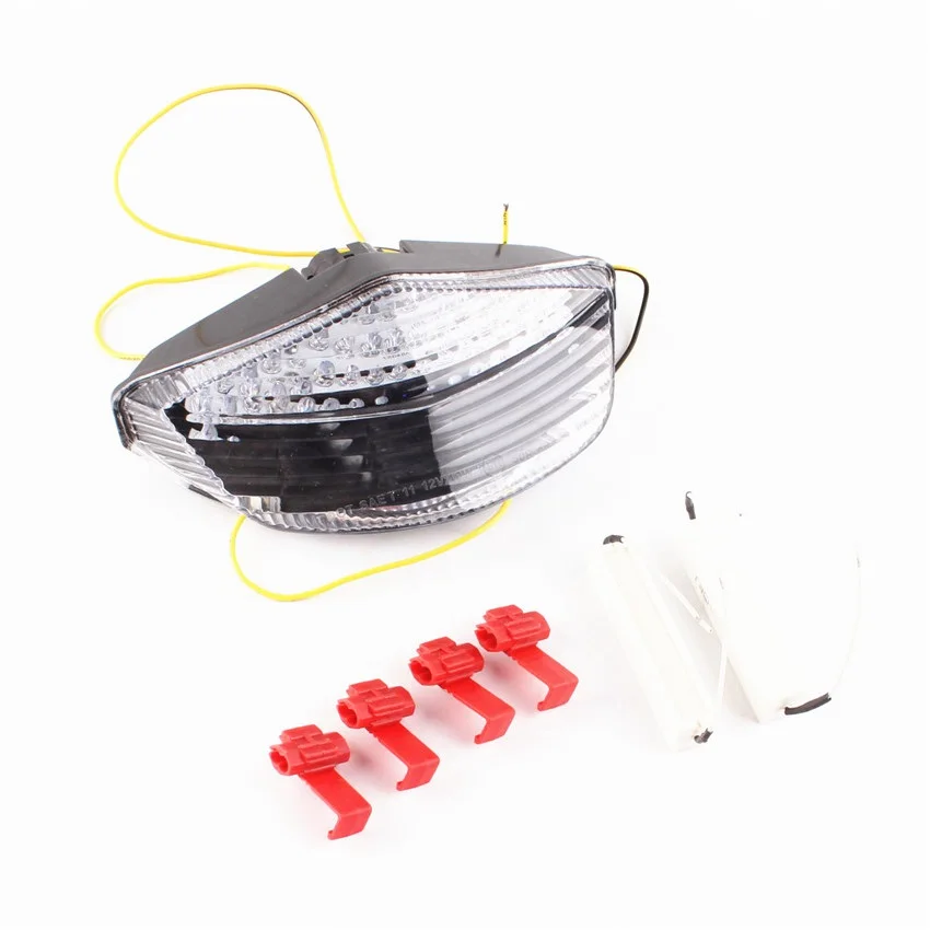 

For DUCATI MONSTER 696 796 1100 1100S Integrated LED Turn Signals Tail Light Clear