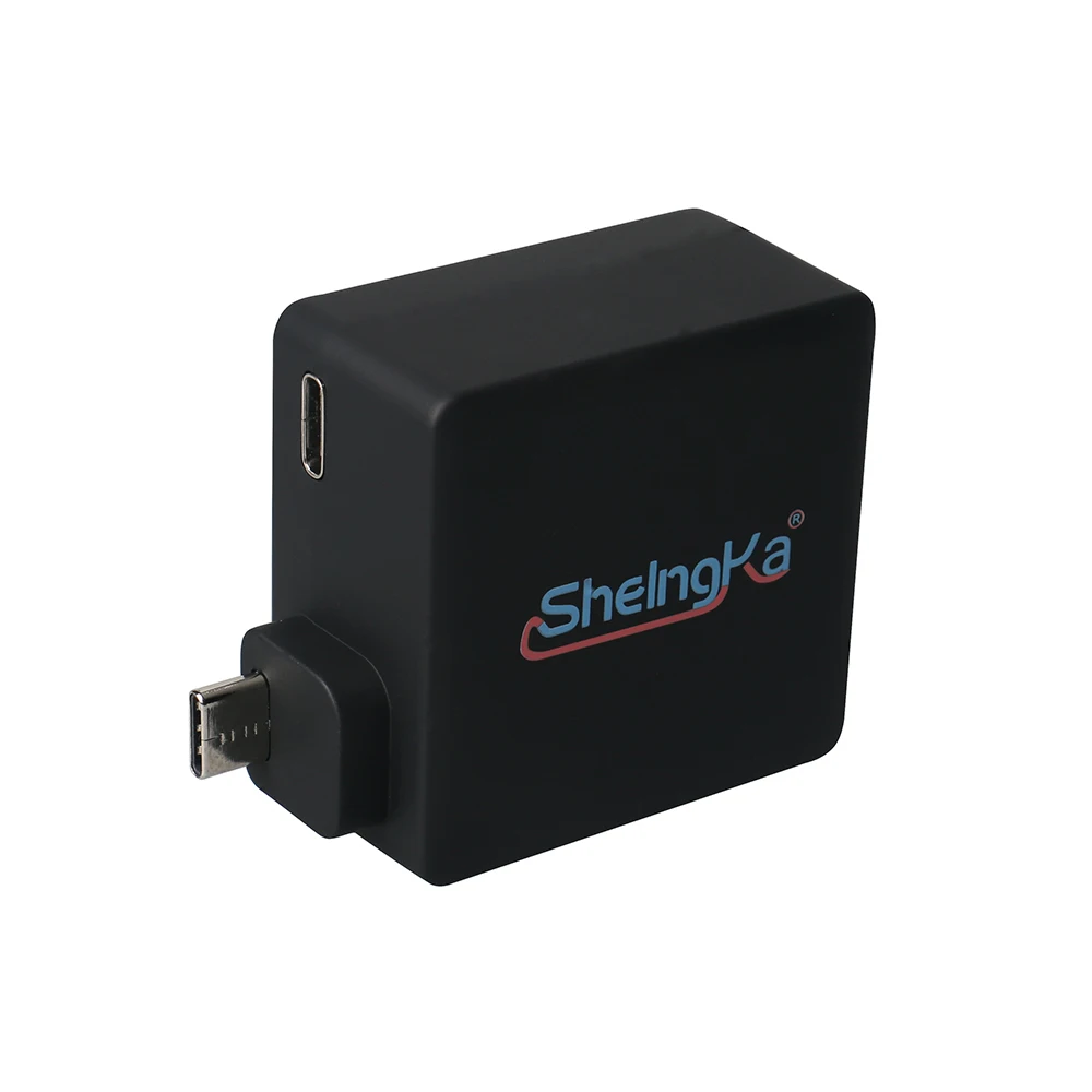 para Gopro Herói Bateria de Backup + Esqueleto de Proteção Habitação à Prova Preta do Quadro Shell para Gopro Estender Água Acessórios 5 6 7 d' - Image 6