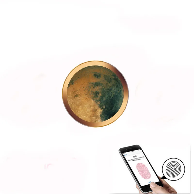 

Earth pattern for iphone home button sticker touch id for iphone 6/ home button sticker button sticker Support Touch ID Home