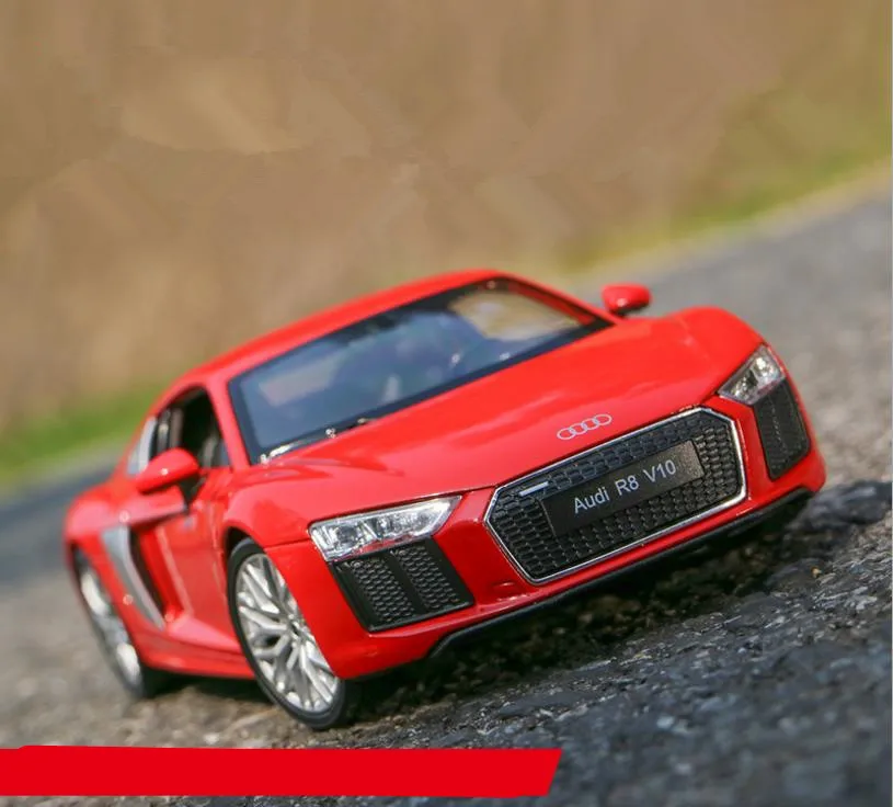 1:24 передовая Автомобильная игрушка из сплава R8V10 супер машина литая под